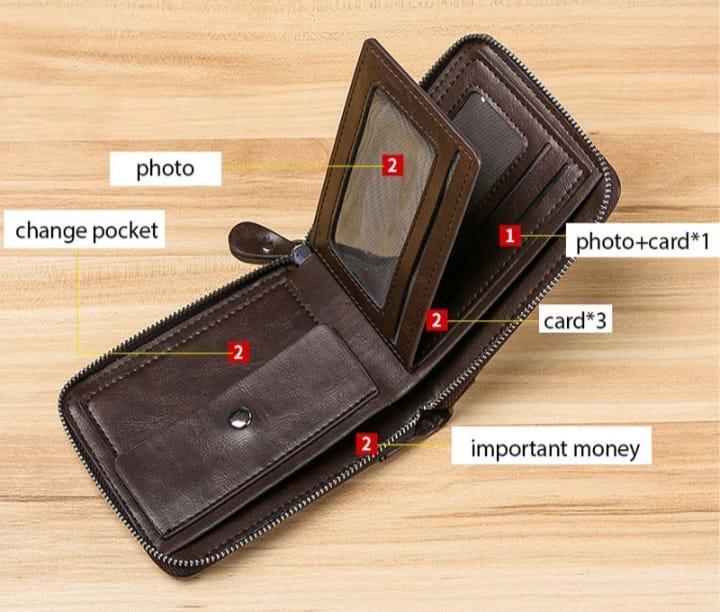Mens Faux Lather Wallet